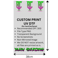 custom UV DTF printing